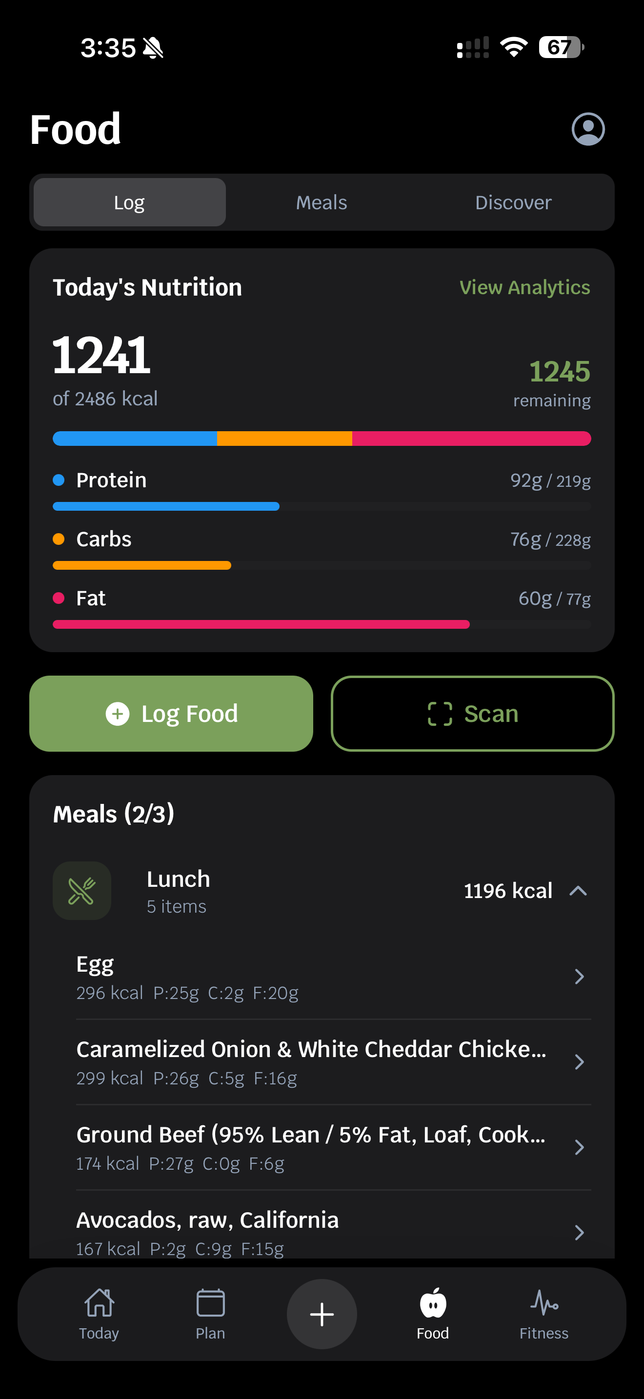 Food log