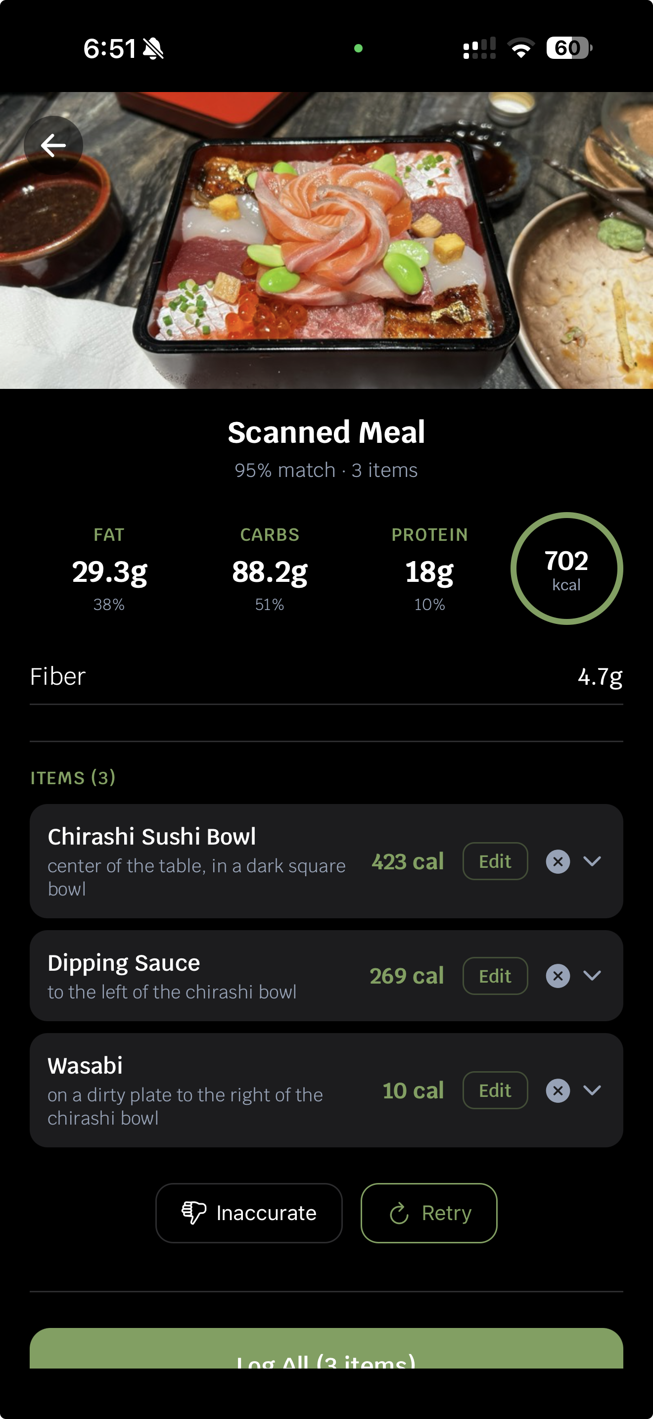 Recognized food
